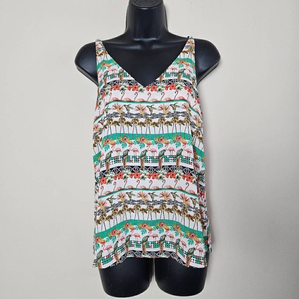 TopShop Tropical Bird Tank Top